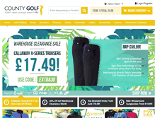 Tablet Screenshot of county-golf.co.uk